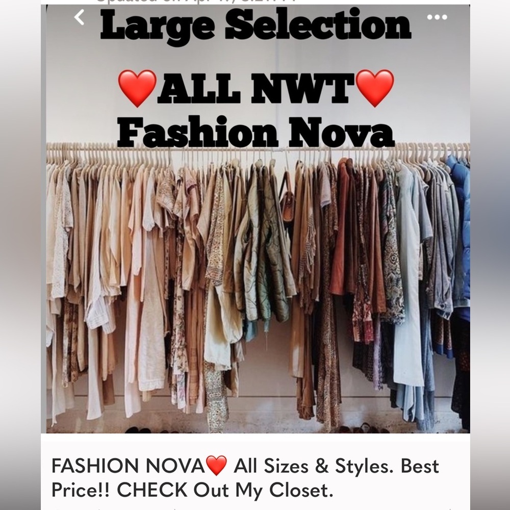 ALL Fashion Nova Dresses & Tops NWT & $6 each
